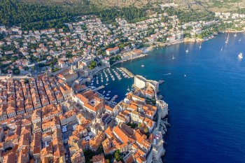 Air view of Dubrovnik in Croatia. Travel with World Lifetime Journeys