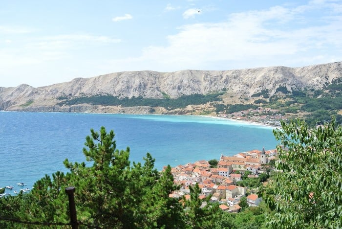 Baska Voda view from Biokovo Mountain, Croatia. Travel with World Lifetime Journeys