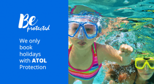 Be Protected World Lifetime Journeys only book holidays with ATOL protection