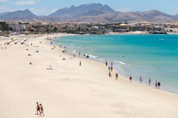 Beautiful beach on Fuerteventura island. Travel with World Lifetime Journeys
