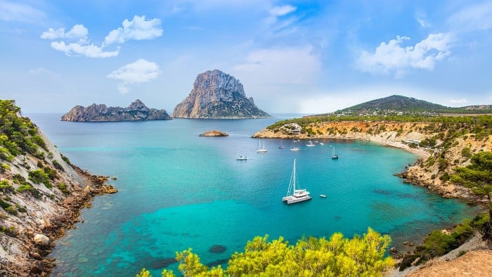 Beautiful landscape from Ibiza, Spain. Travel with World Lifetime Journeys
