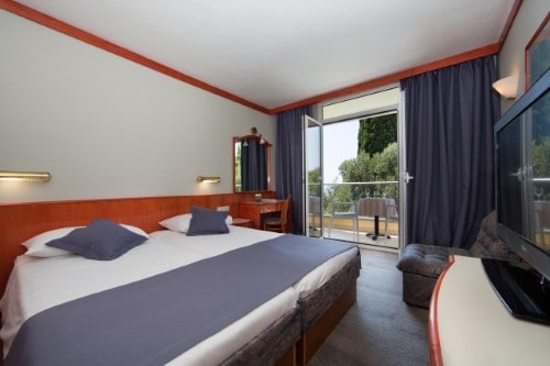 Double room at Hotel Astarea in Mlini, Croatia. Travel with World Lifetime Journeys
