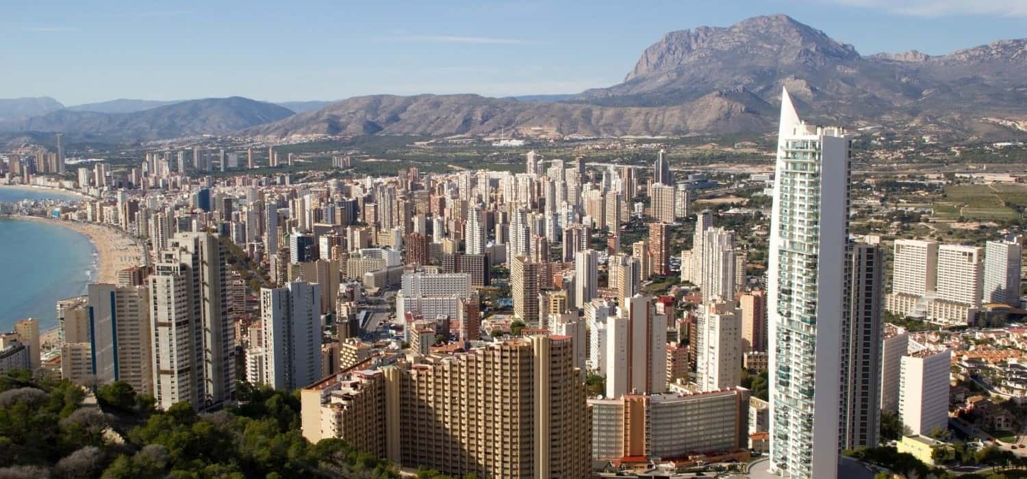 Benidorm in Spain. Travel with World Lifetime Journeys