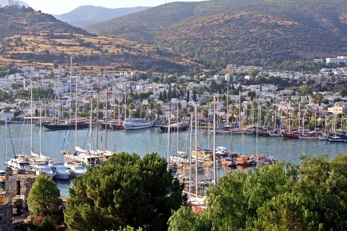 Bodrum city and marina in Turkey. Travel with World Lifetime Journeys