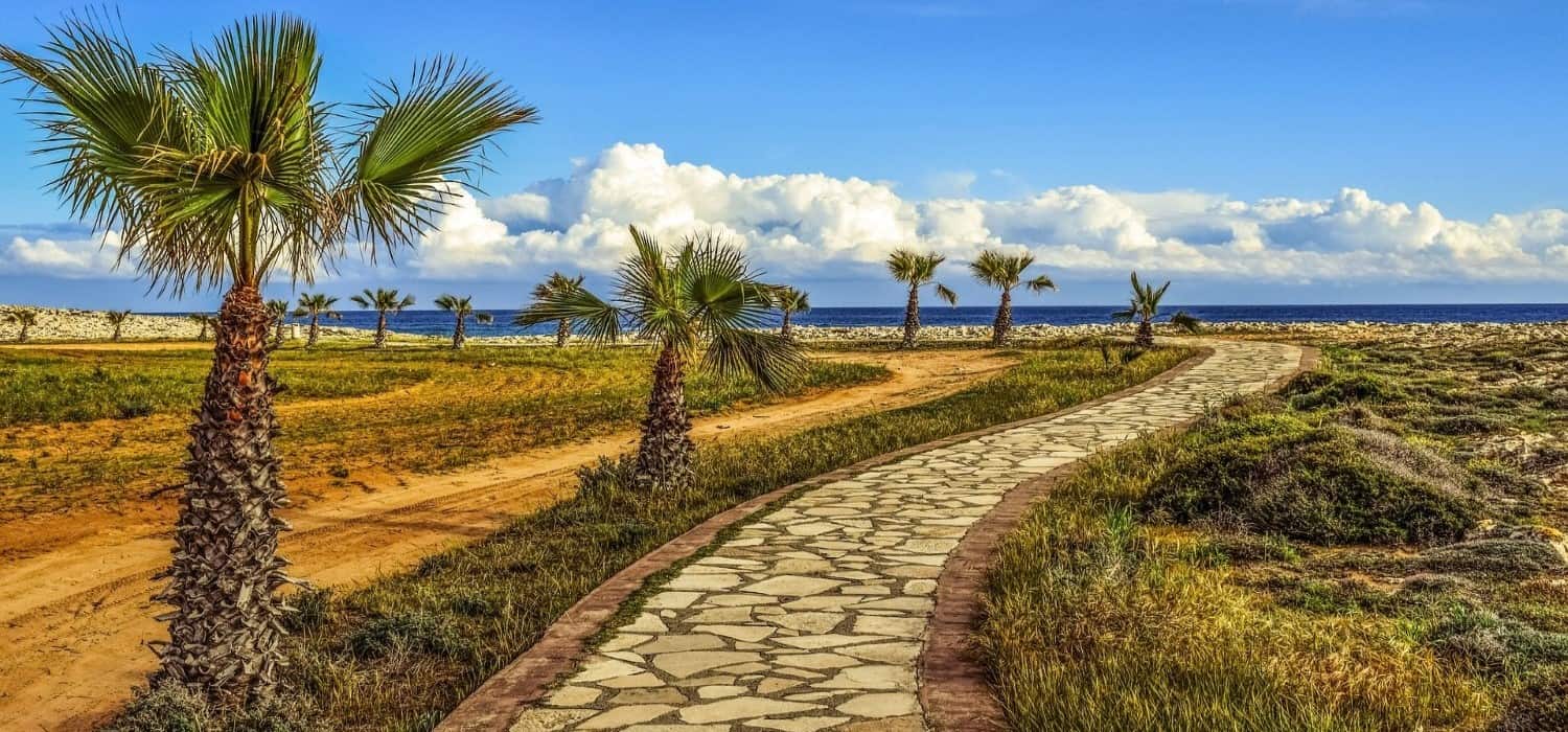 Coastal path in Cyprus. Travel with World Lifetime Journeys