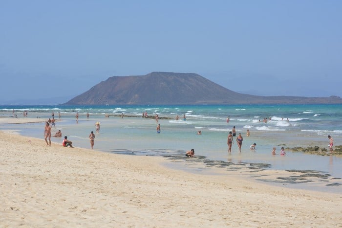 Corralejo beach and Isla de Lobos, Fuerteventura. Travel with World Lifetime Journeys