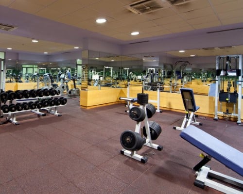 Fitness room at Bluesun Hotel Alga near Makarska, Croatia. Travel with World Lifetime Journeys