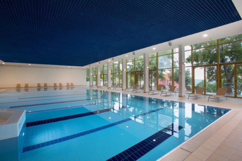 Indoor pool at Hotel Astarea in Mlini, Croatia. Travel with World Lifetime Journeys