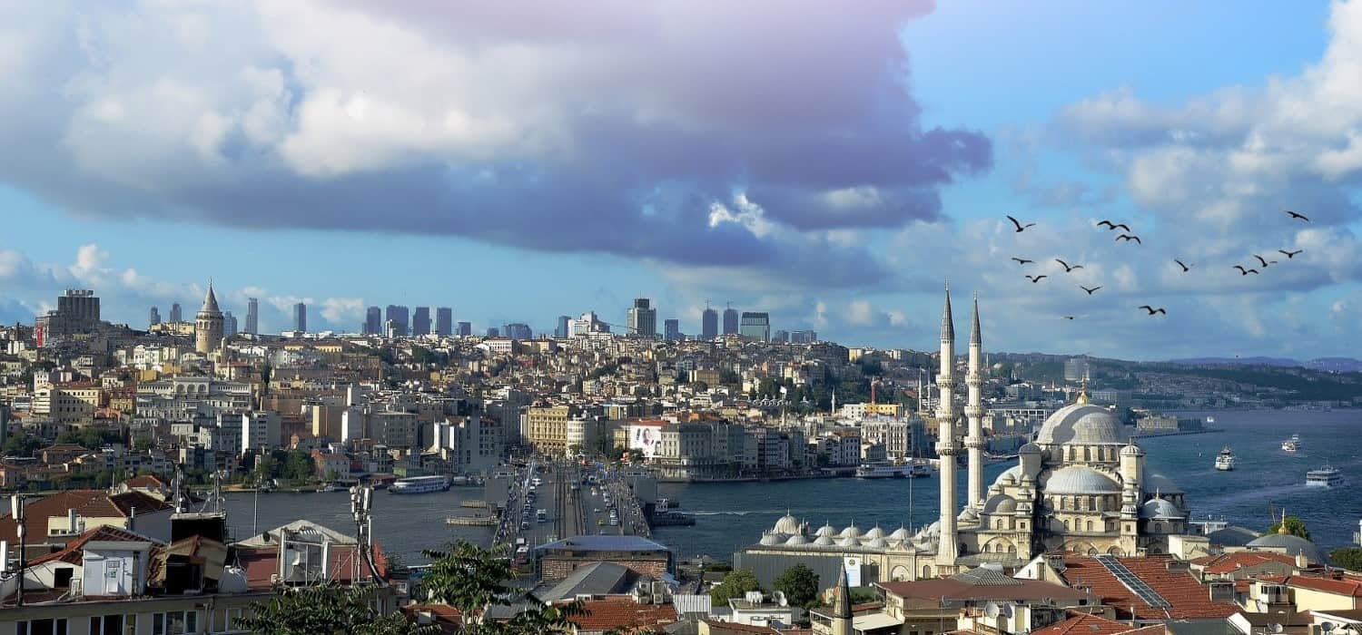 Istanbul panorama in Turkey. Travel with World Lifetime Journeys