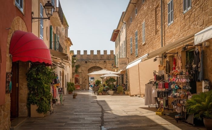 Old town of Alcudia on Majorca Island, Spain. Travel with World Lifetime Journeys