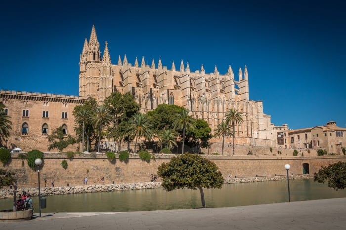 Palma de Majorca cathedral in Spain. Travel with World Lifetime Journeys