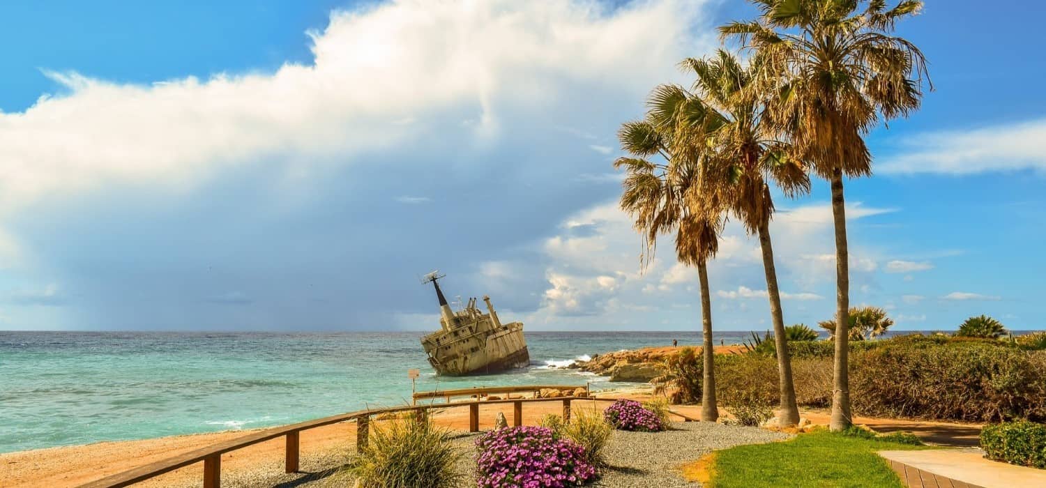 Shipwreck in Cyprus. Travel with World Lifetime Journeys