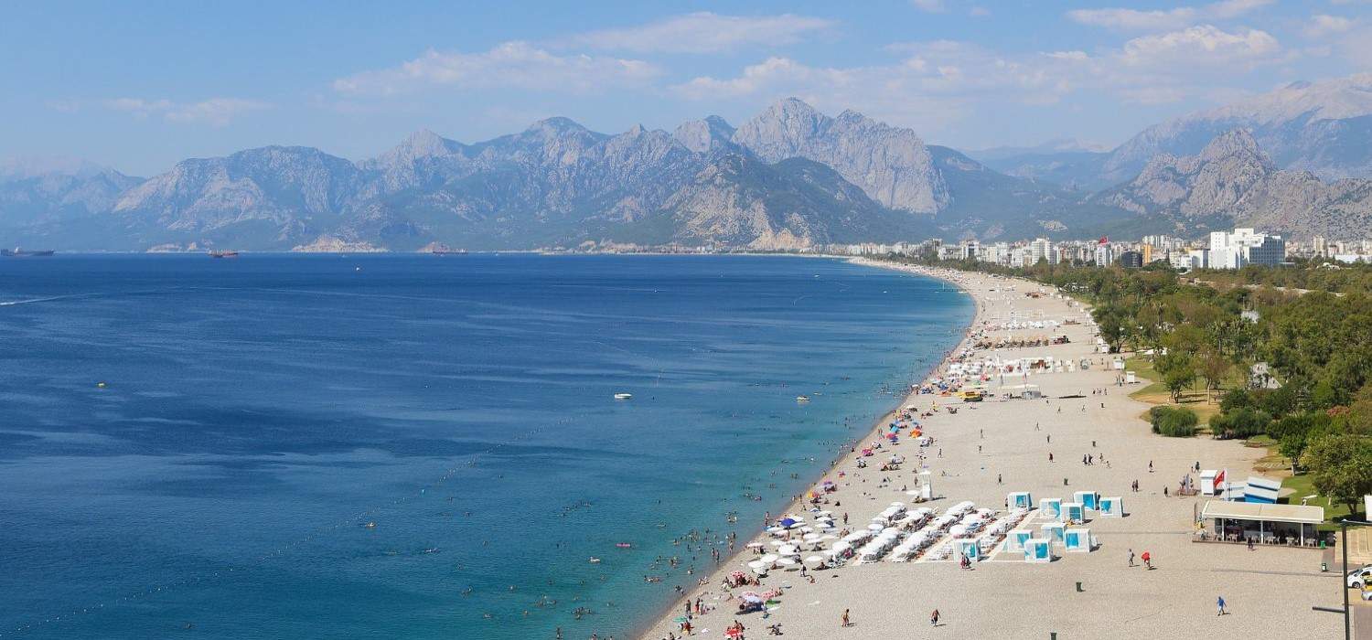 Splendid beach panorama in Turkey. Travel with World Lifetime Journeys