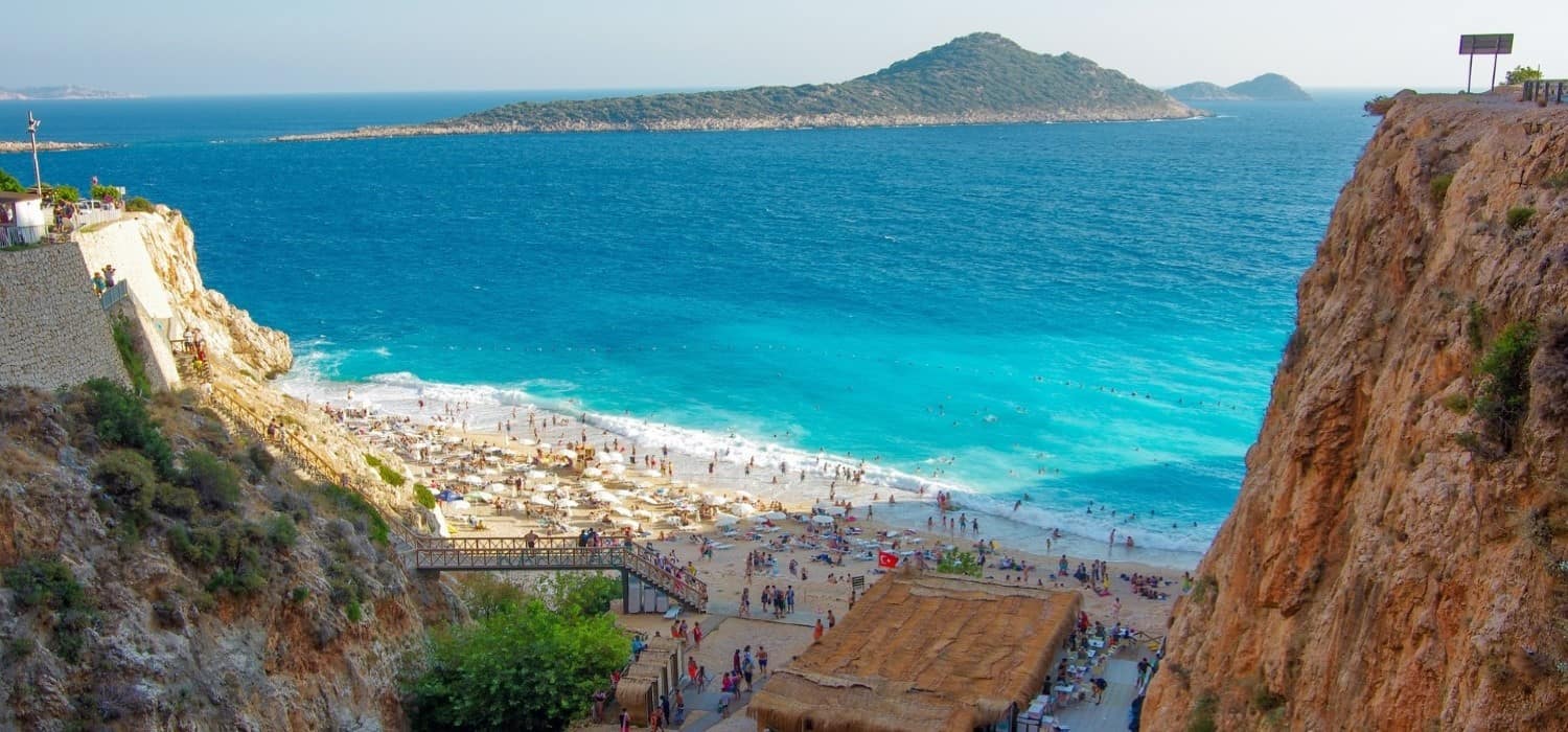 Superb beach in Antalya region, Turkey. Travel with World Lifetime Journeys