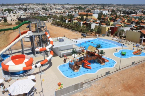 Waterpark at Panthea Holiday Village in Ayia Napa, Cyprus. Travel with World Lifetime Journeys
