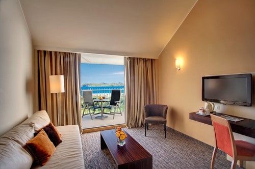 Deluxe junior suite at Valamar Lacroma Dubrovnik Hotel in Dubrovnik, Croatia. Travel with World Lifetime Journeys