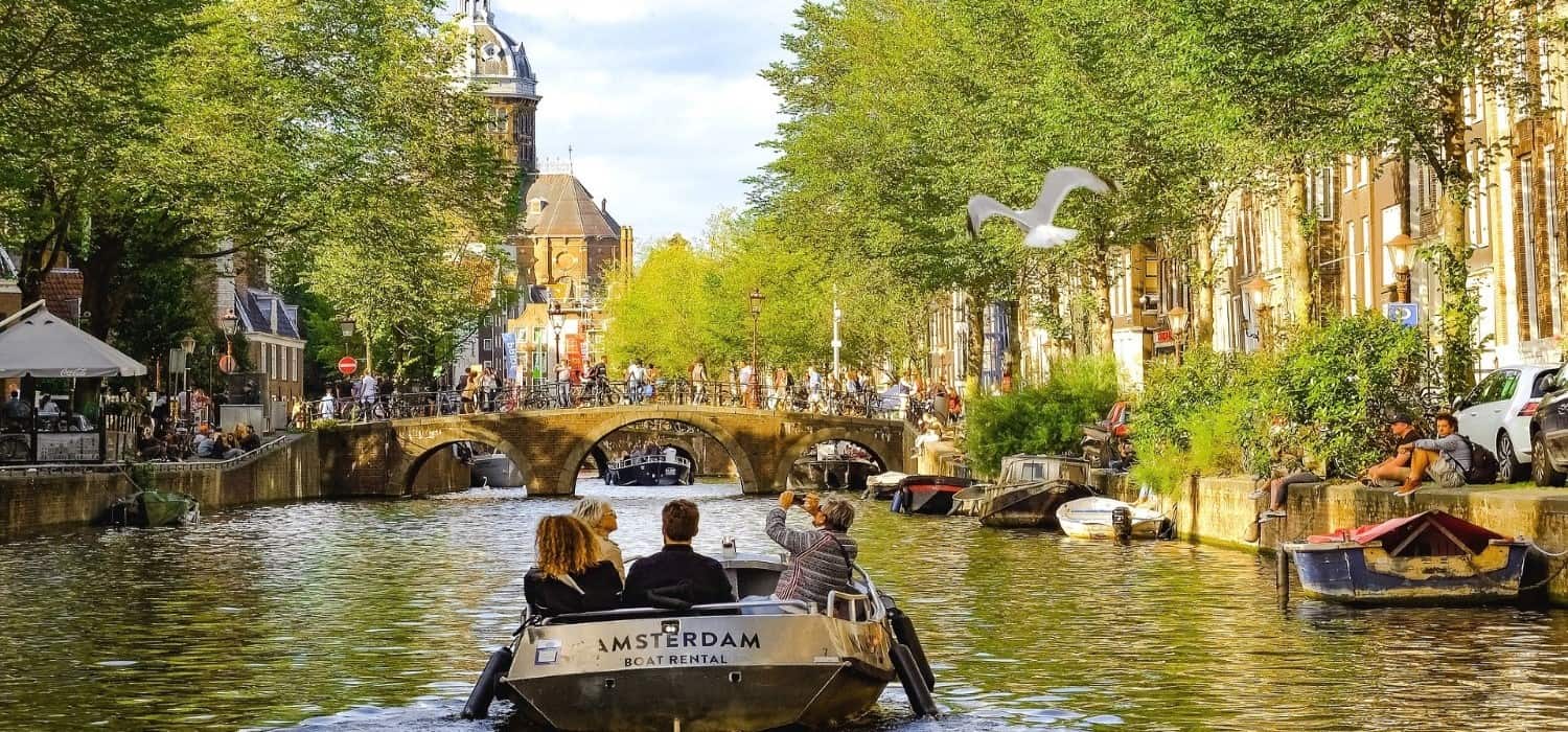 Amsterdam canals and boat ride. Travel with World Lifetime Journeys