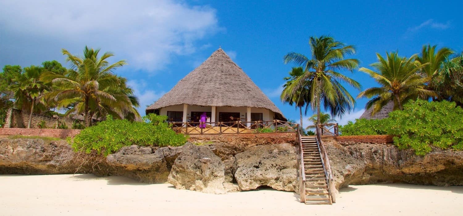 Beach hotel in Zanzibar. Travel with World Lifetime Journeys