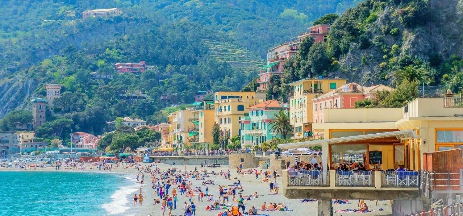 Beach in Cinque Terre, Italy. Travel with World Lifetime Journeys