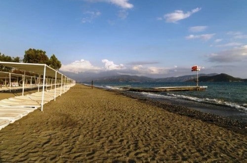 Beach view at Lykia Botanika Beach in Fethiye, Turkey. Travel with World Lifetime Journeys