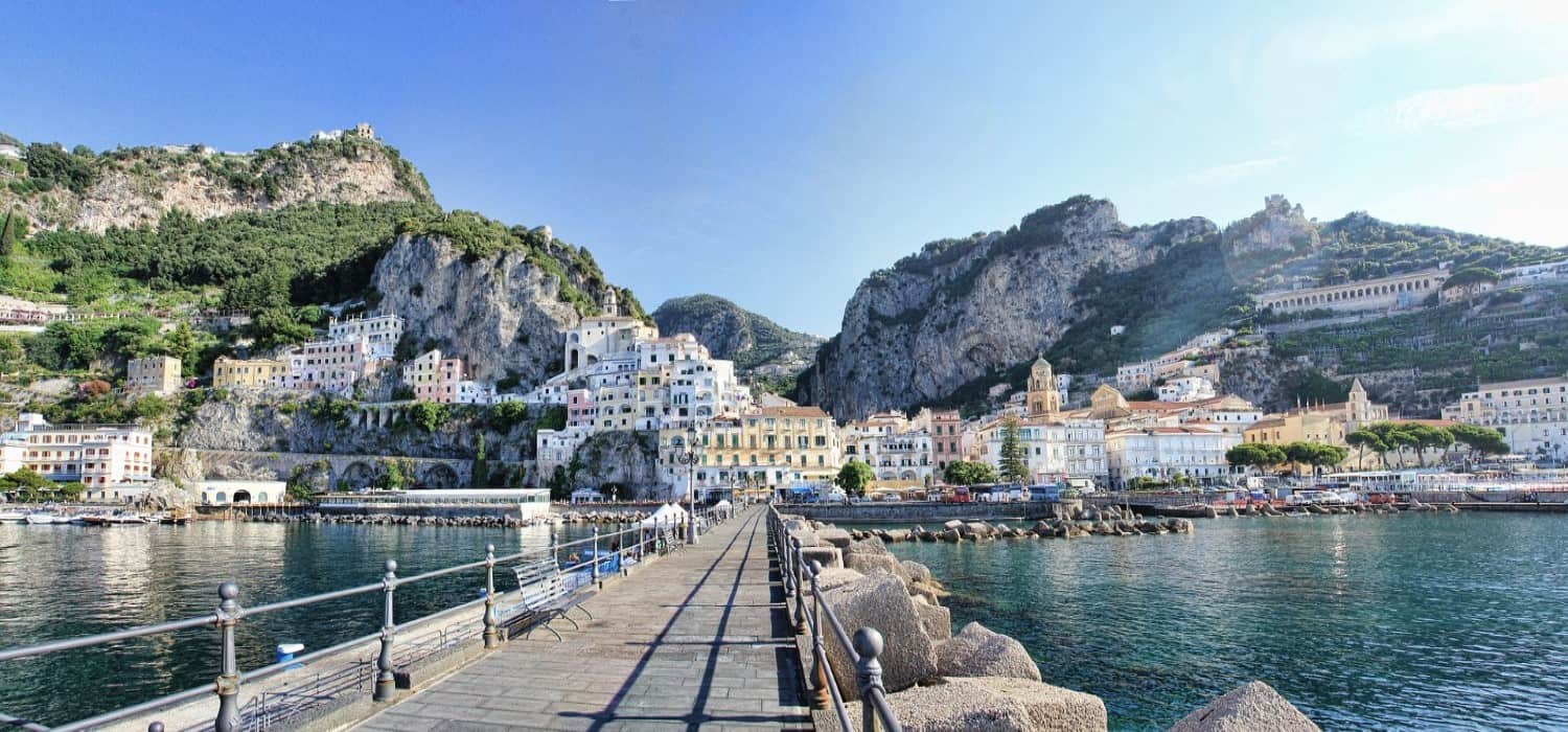 Beautiful Amalfi in south Italy. Travel with World Lifetime Journeys