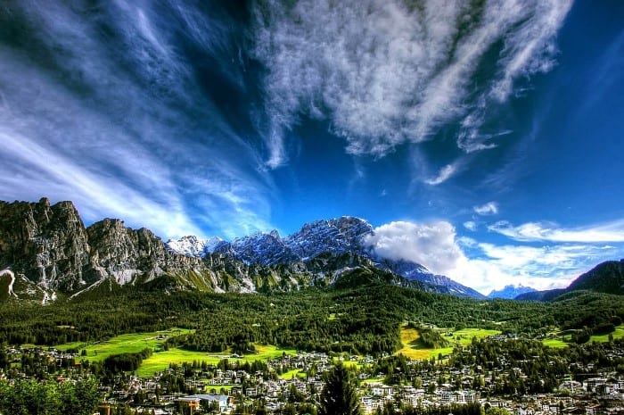 Beautiful Cortina d'Ampezzo, Italy. Travel with World Lifetime Journeys