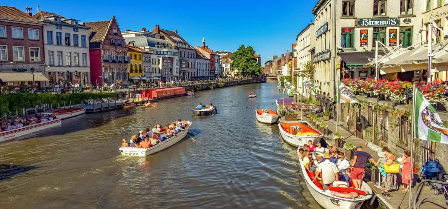 Beautiful Ghent in Belgium. Travel with World Lifetime Journeys