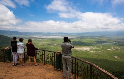 Beautiful Ngorongoro Crater seen from the viewpoint. Travel with World Lifetime Journeys