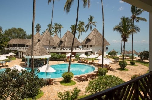 Beautiful pool at DoubleTree Nungwi, Zanzibar. Travel with World Lifetime Journeys