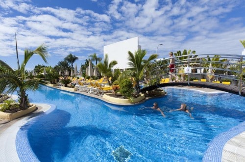Beautiful pool at Hotel Paradise Park Fun Lifestyle in Los Cristianos, Tenerife. Travel with World Lifetime Journeys