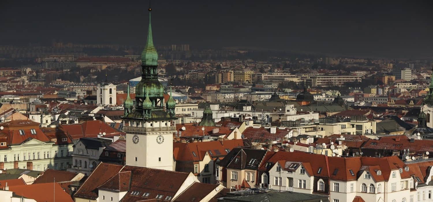 Brno panorama in Czech Republic. Travel with World Lifetime Journeys