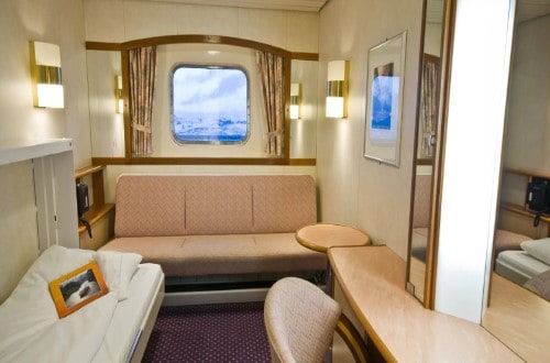 Cabin on MS Nordlys on Norway Voyages. Travel with World Lifetime Journeys