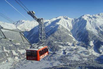 Cable car over Klosters, Switzerland. Travel with World Lifetime Journeys
