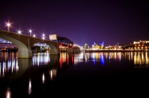 Chattanooga by night in USA Southern Sights and Sounds. Travel with World Lifetime Journeys