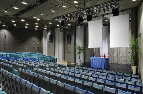 Conference room at UNAHOTELS Naxos Beach in Taormina, Sicily. Travel with World Lifetime Journeys