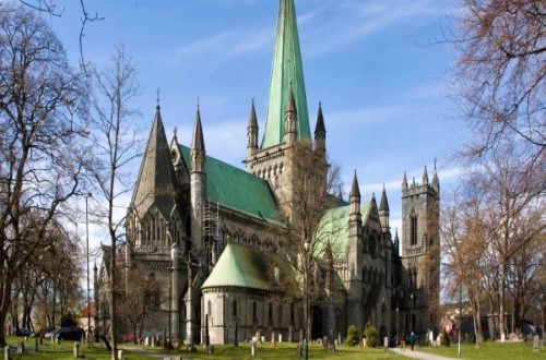 Day 11 Gothic Nidaros Cathedral in Trondheim. Travel with World Lifetime Journeys