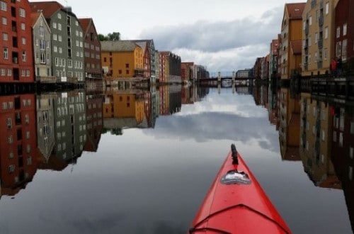 Day 3 Kayaking on River Nid in Trondheim. Travel with World Lifetime Journeys