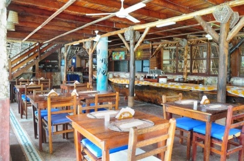 Dining room at Samaki Lodge, Zanzibar. Travel with World Lifetime Journeys