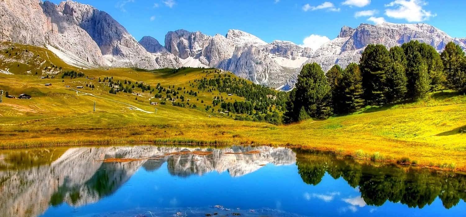 Dolomites Alps near Val Gardena, Italy. Travel with World Lifetime Journeys