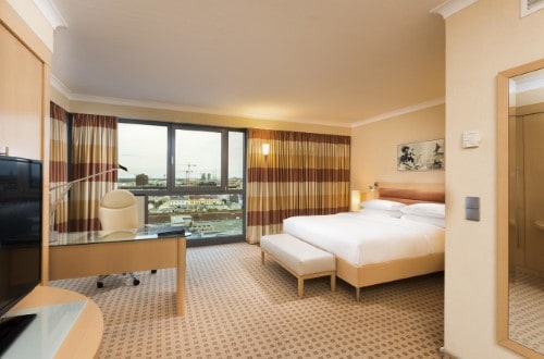 Double room at Hilton Vienna Hotel in Vienna, Austria. Travel with World Lifetime Journeys