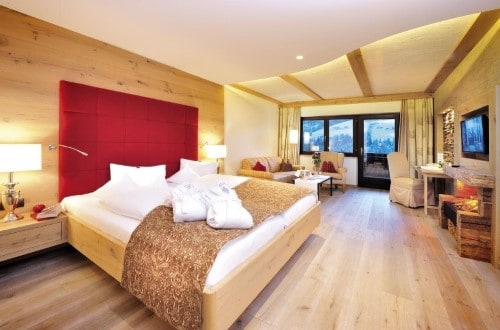Double room at Hotel Alpbacherhof in Alpbach, Austria. Travel with World Lifetime Journeys