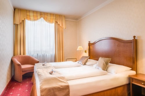 Double room at Hotel Prinz Eugen in Vienna, Austria. Travel with World Lifetime Journeys