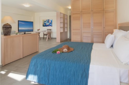 Double room at Miramare Resort and Spa in Agios Nikolaos, Crete. Travel with World Lifetime Journeys