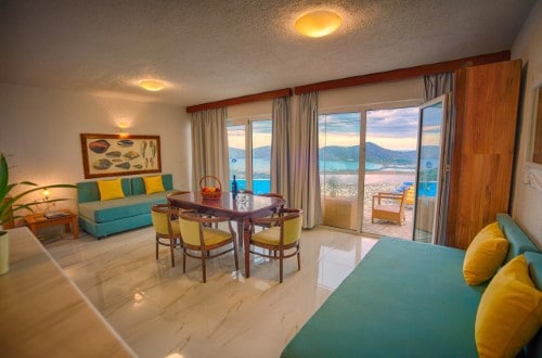 Family room at Elounda Water Park Residence Hotel in Agios Nikolaos, Crete. Travel with World Lifetime Journeys