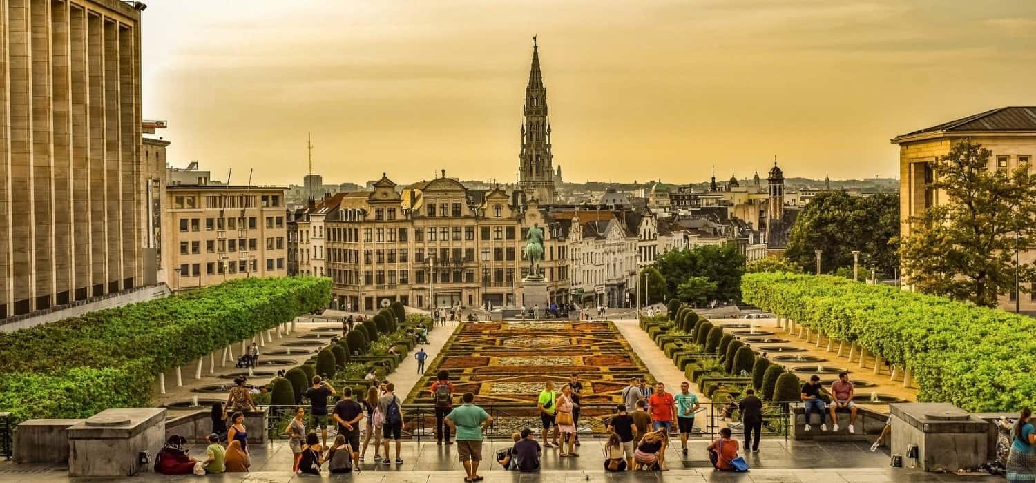 Flamande architecture in Brussels, Belgium. Travel with World Lifetime Journeys