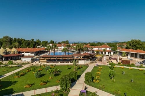 Garden view at Lykia Botanika Beach in Fethiye, Turkey. Travel with World Lifetime Journeys