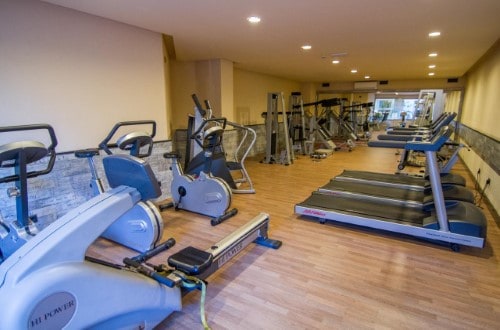 Gym area at Golden Bahia de Tossa and Spa in Tossa de Mar, Spain. Travel with World Lifetime Journeys