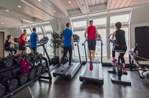 Gym on MS Kong Harald on Norway Voyages. Travel with World Lifetime Journeys