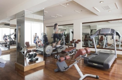 Gym room at Grand Hotel Mazzaro Sea Palace in Taormina, Sicily. Travel with World Lifetime Journeys