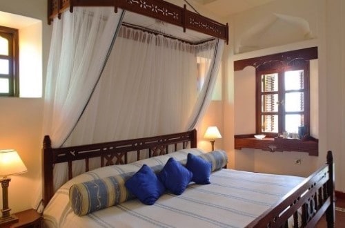 Honeymoon Suite at Zanzibar Serena Hotel in Stone Town. Travel with World Lifetime Journeys